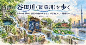 谷田川から隅田川へ、水辺の旅